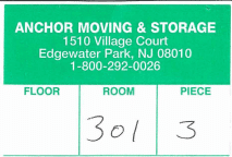 Commercial Relocation Sticker Label